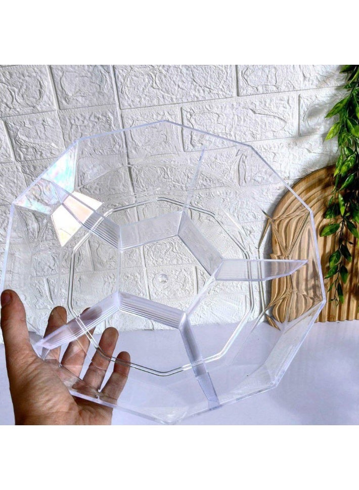 Large snack dish with a clear acrylic lid – a stylish and versatile serving and storage container – ideal for entertaining and gatherings. - Image 3